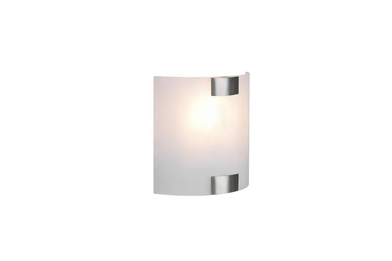 Pura Vägglampa 20cm E27 borstad stål - Borstad stål — Trio Lighting