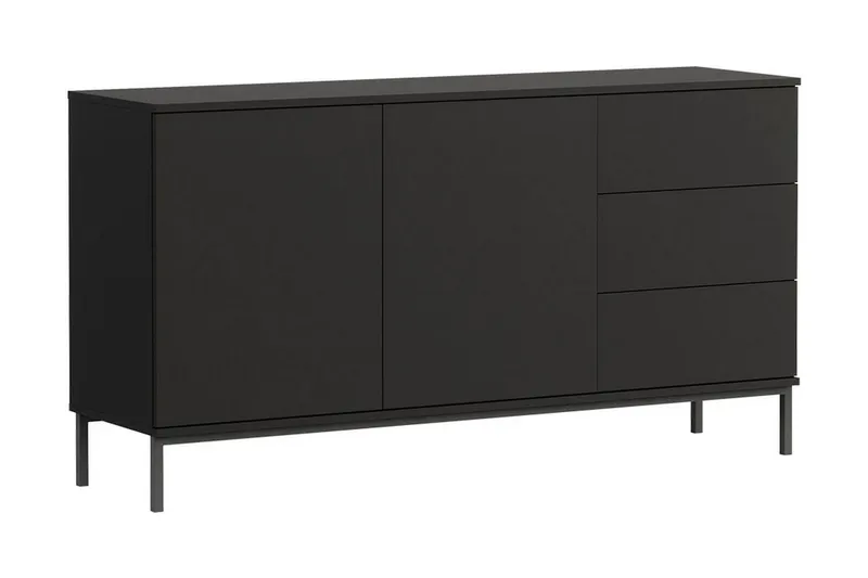 Querty Skåpsbyrå 150x80x41 cm - Svart — Svart