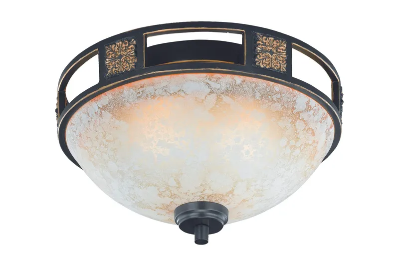 Quinta Plafond 2L E27 rustik - Rustik — Trio Lighting