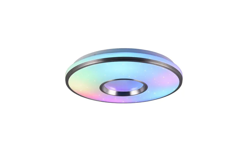 Realta LED Plafond 39 cm borstad aluminium RGBW - Borstad aluminium — Trio Lighting