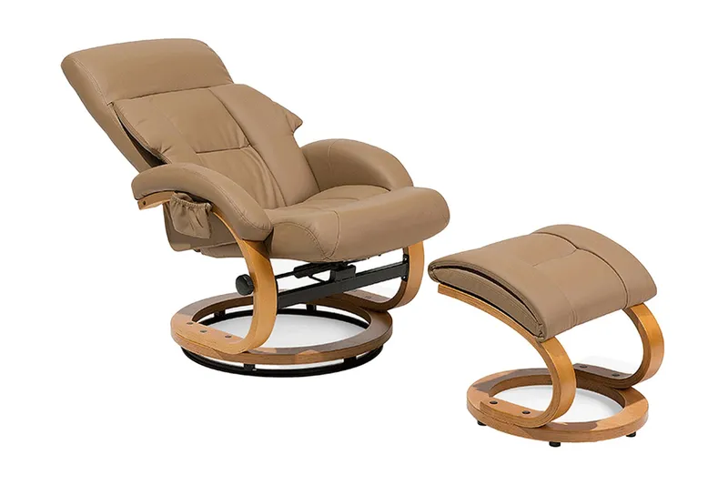 Reclinerstol Force med fotpall - Beige — Beige