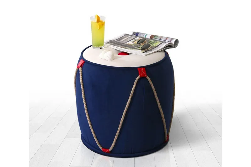 Redlands Sittpuff 42 cm - Blå — Blå