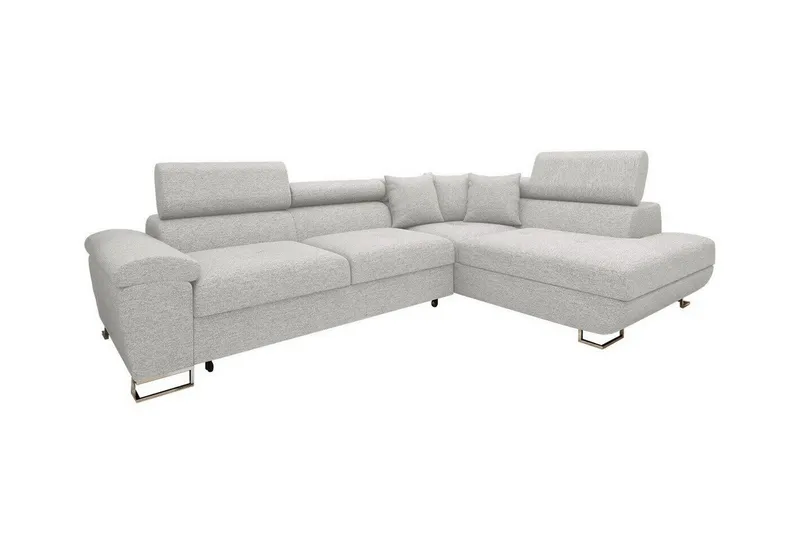 Reginia 3-sits Hörnbäddsoffa Ljusgrå