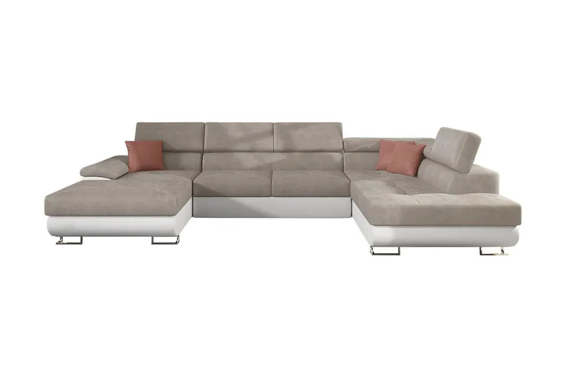Reginia Bäddsoffa m. Divan och Schäslong Förvaring 4-sits - Beige (Art.nr 1592748) — Beige