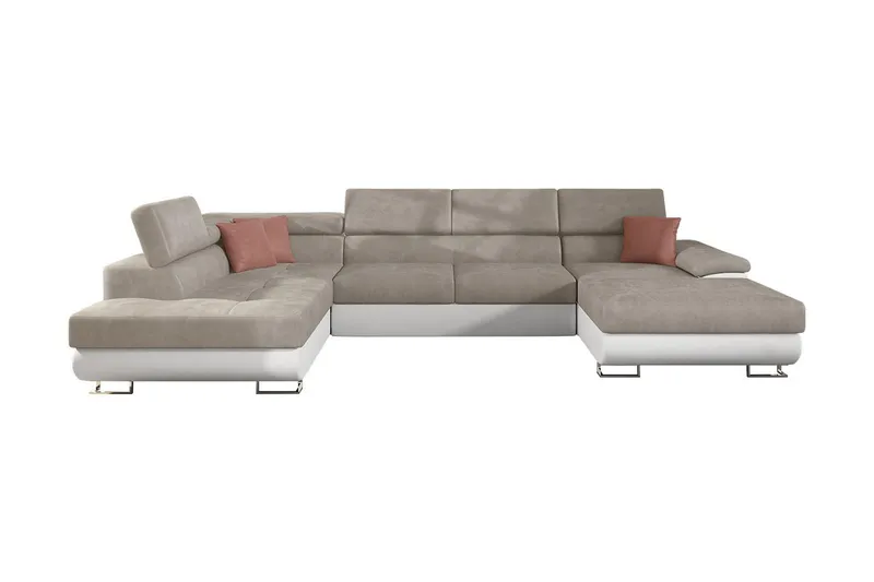 Reginia Bäddsoffa m. Divan och Schäslong Förvaring 4-sits - Beige (Art.nr 1592710) — Beige