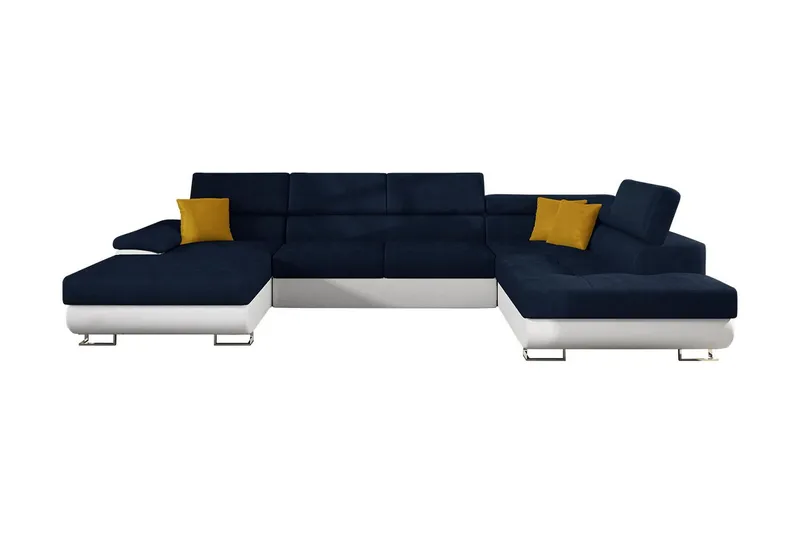 Reginia Bäddsoffa m. Divan och Schäslong Förvaring 4-sits - Mörkblå (Art.nr 1592734) — Mörkblå