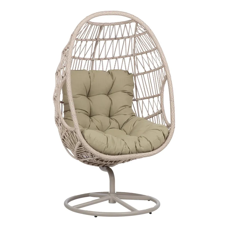 Relaxfåtölj Cassia Swivel 85x85x151 cm - beige — beige