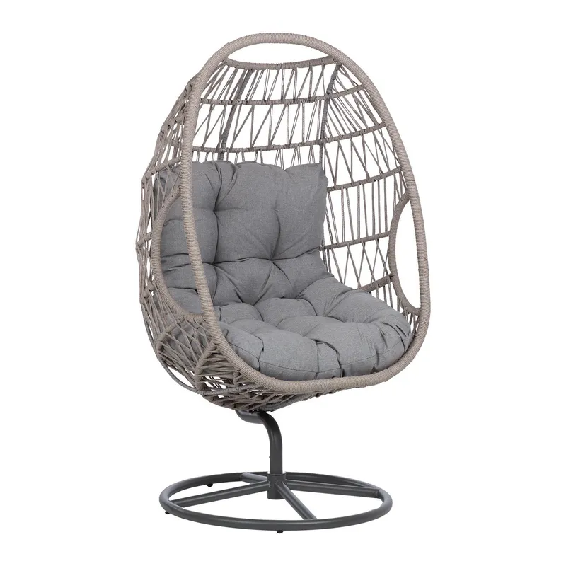 Relaxfåtölj Cassia Swivel 85x85x151 cm - grå — grå