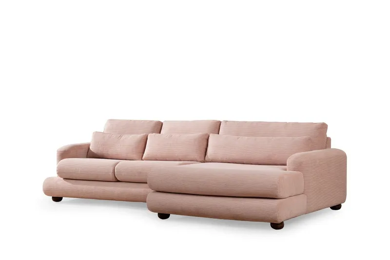 Relento Soffa m. Divan 3-sits - Rosa (Art.nr 1729934) — Rosa