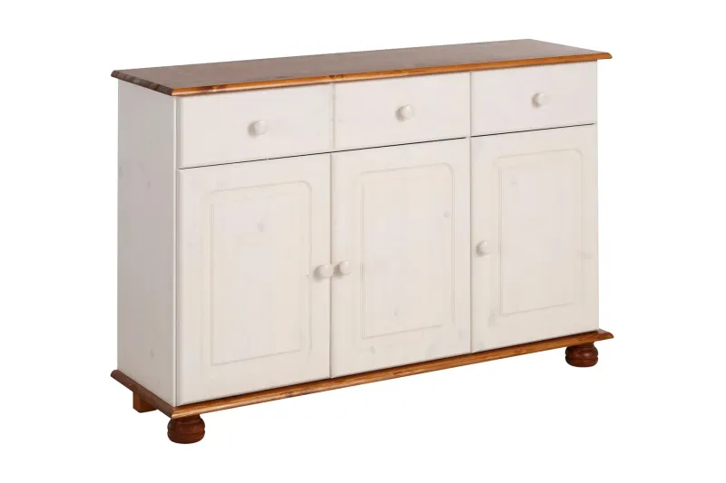 Remiel Skänk 118 cm - Vit/Brun — Loft24