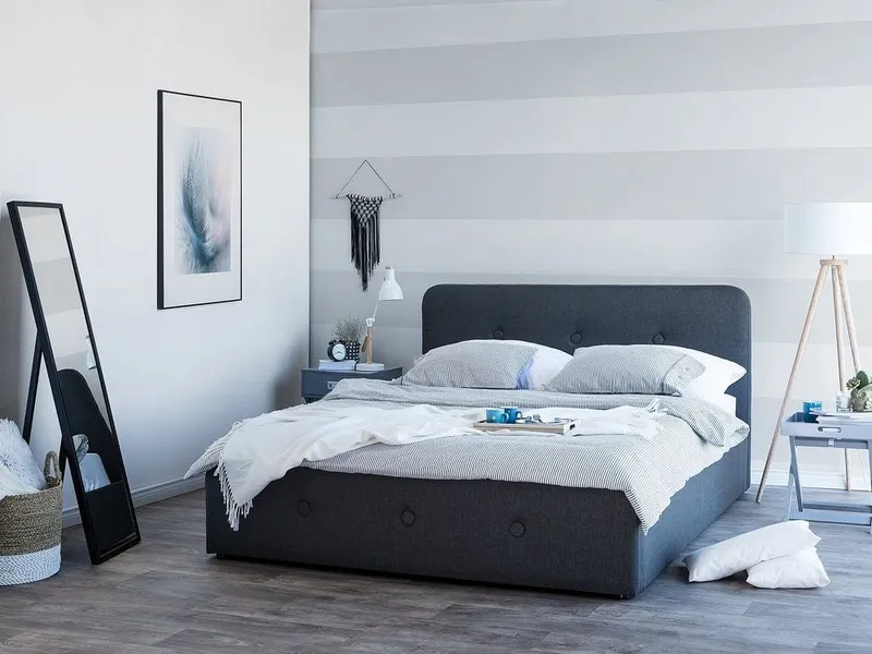 Rennes Dubbelsäng 140\|200 cm - Grå — Bedly
