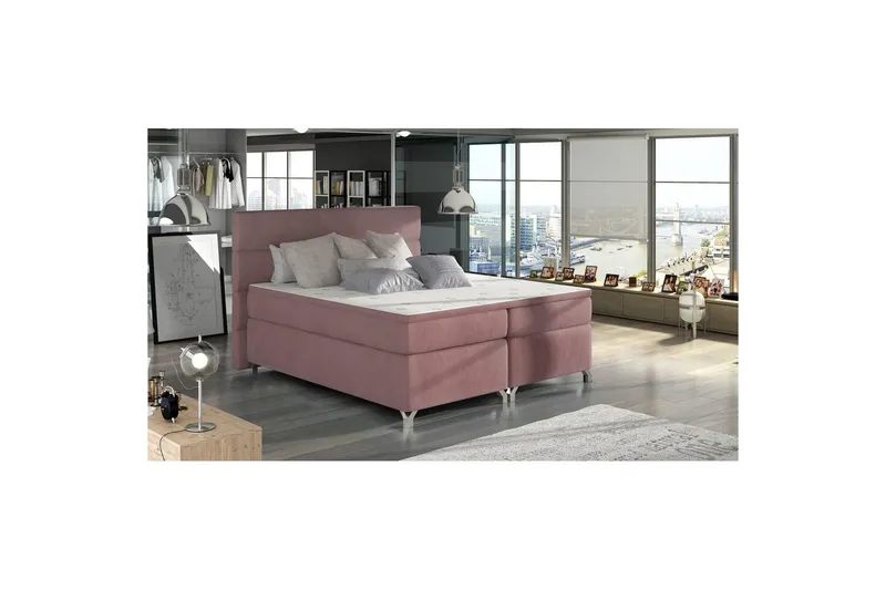 Resårbotten Eltap Amadeo - Mat Velvet 63, Rosa, 140x200 cm — Mat Velvet 63, Rosa, 140x200 cm