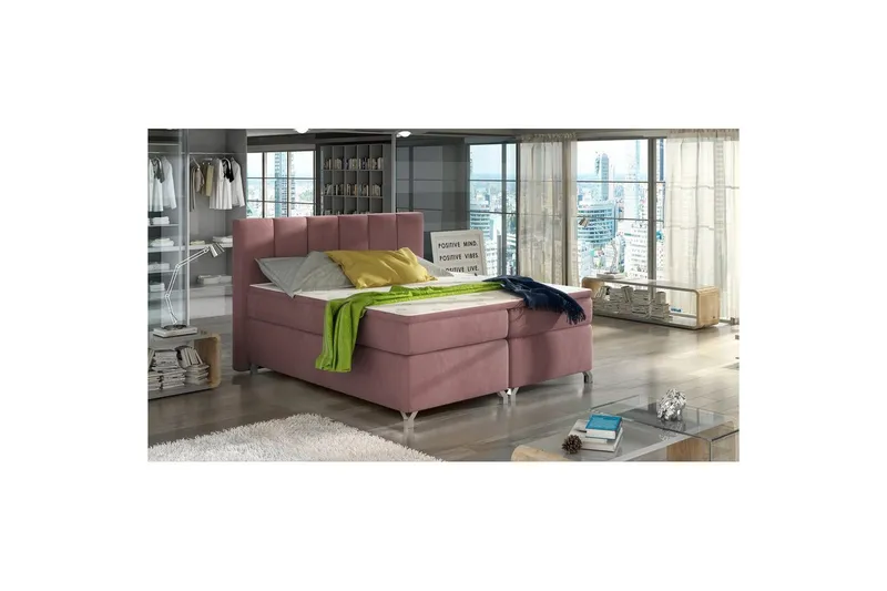 Resårbotten Eltap Basilio - Mat Velvet 63, Rosa, 180x200 cm — Mat Velvet 63, Rosa, 180x200 cm