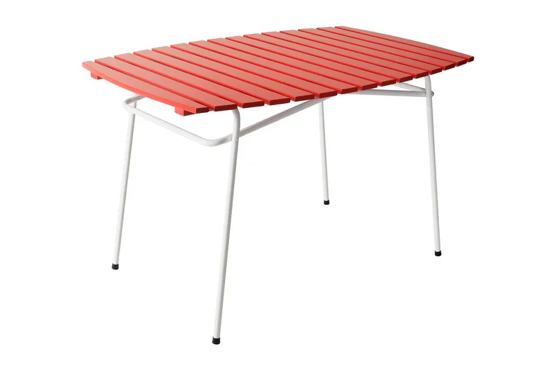 Retro Utebord 120x80cm - Röd/vit — Varax