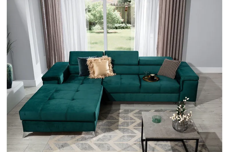 Ricardone 3-sits Bäddsoffa m. Divan - Grön (Art.nr 1766957) — Grön