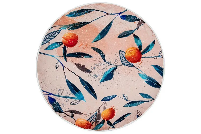 Richelu Utomhuskudde 40 cm Rund - Orange — Orange