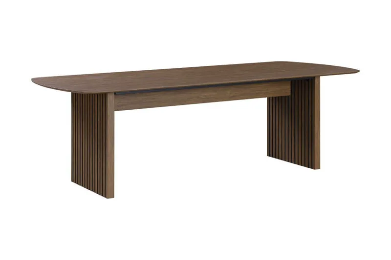 Richeto Matbord Rökt Ek 210 cm - Brun / Ribbad — Bark