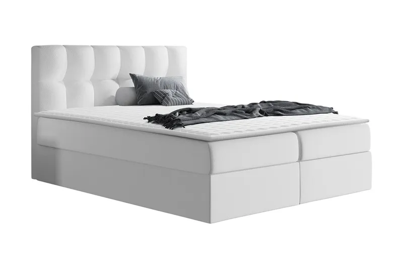 Rico Kontinentalsäng 120x208cm LED-belysning - Vit — Vit