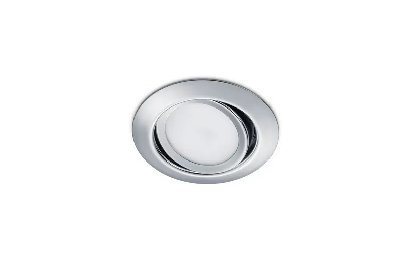 Rila LED infälld Spotlight krom rund - Krom/Vit — Trio Lighting