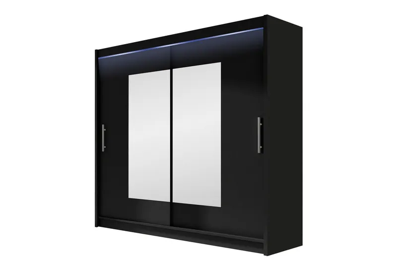 Rilievo Garderob m. Spegel 180x215 cm - Brun (Art.nr 3099891) — Brun