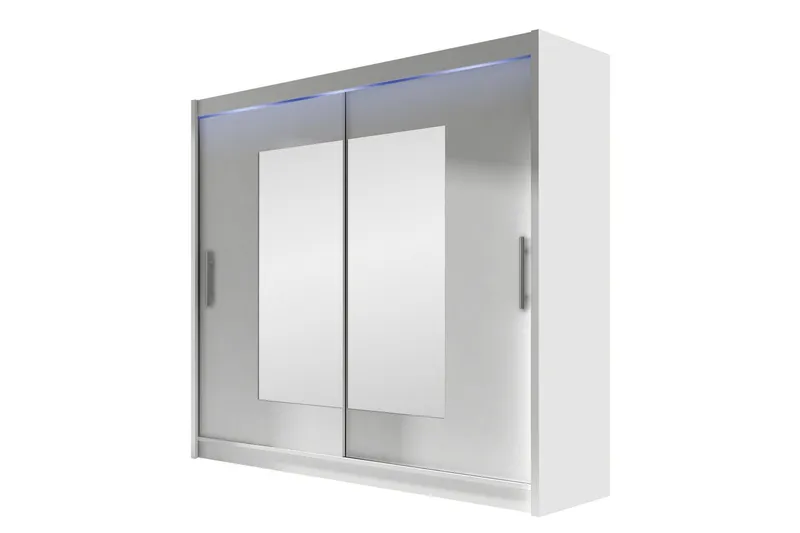 Rilievo Garderob m. Spegel 180x215 cm - Vit (Art.nr 3099892) — Vit