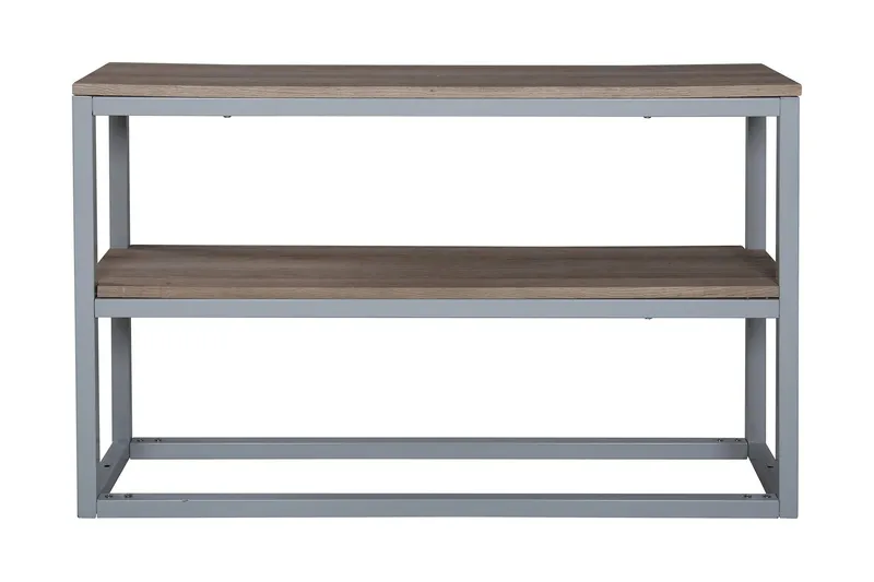 Rise Sidobord 110 cm med Hylla - Ljusbrun/Grå — Venture Home