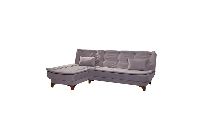 Riversdale Bäddsoffa m. Divan 4-sits - Ljusgrå — Ljusgrå