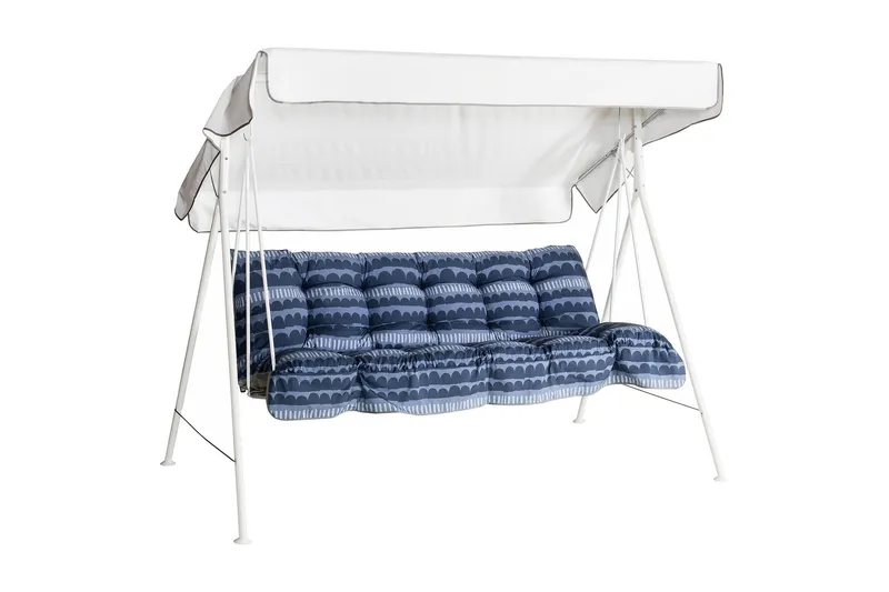Riviera 3- pers. hammock, 86B - Vit/blå — Varax
