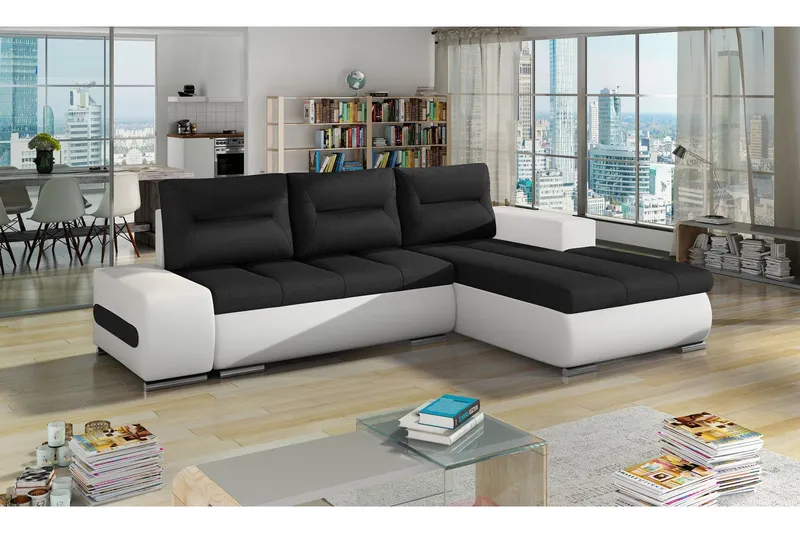 Rodeche Bäddsoffa - Svart/Vit (Art.nr 696611) — Svart/Vit