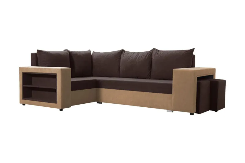 Roma M Hörnbäddsoffa - Brun — Brun