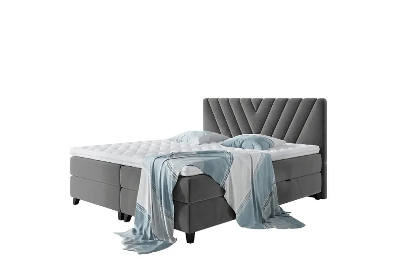 Romanza Sängpaket Kontinentalsäng 160x200 cm - Grå — Grå