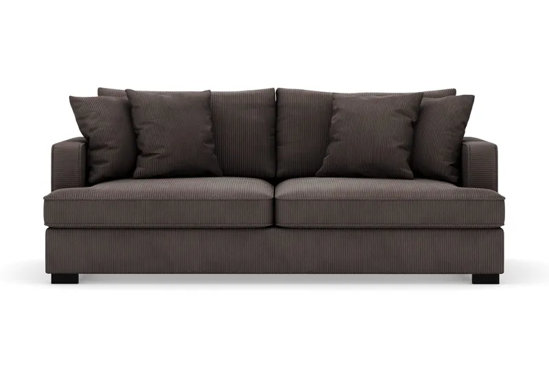 Rossita 3-sits Djup Soffa i Manchester - Mörkgrå — Scandinavian Choice