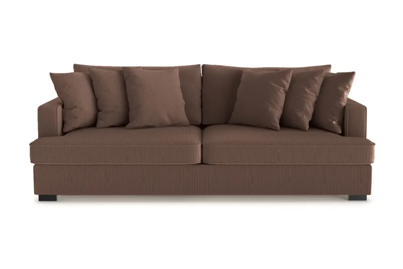 Rossita 4-sits Djup Soffa i Manchester - Brun (Art.nr 3098333) — Scandinavian Choice