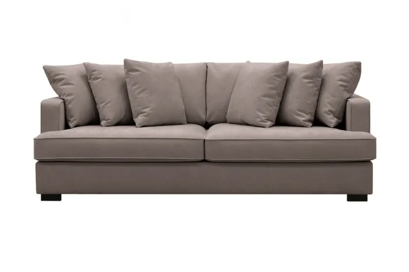 Rossita 4-sits Djup Tygsoffa - Brun — Scandinavian Choice