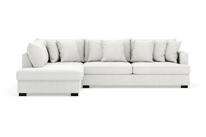 Rossita 4-sits Vänstervänd L-formad Djup Schäslongsoffa i Manchester - Offwhite — Scandinavian Choice
