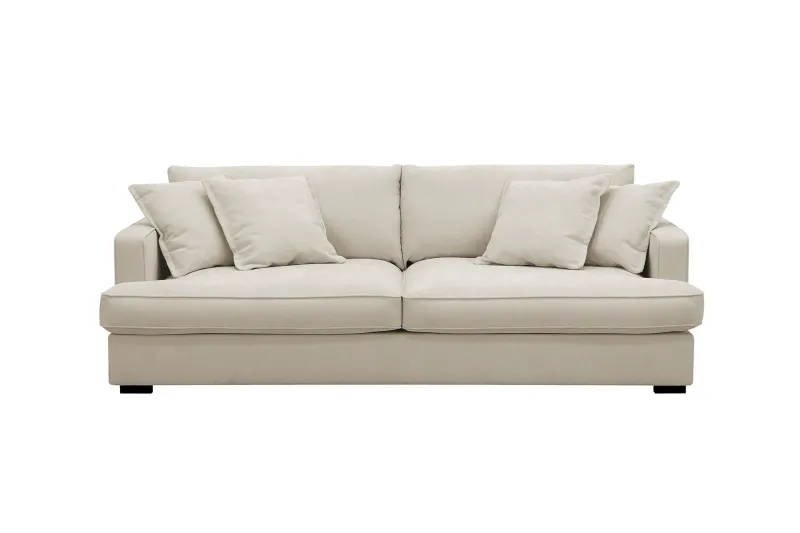 Rossita Lyx 2,5-sits Extra djup Soffa i Tyg - Beige — Scandinavian Choice