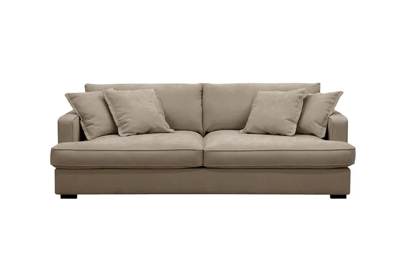 Rossita Lyx 2,5-sits Extra djup Soffa i Tyg - Brun — Scandinavian Choice