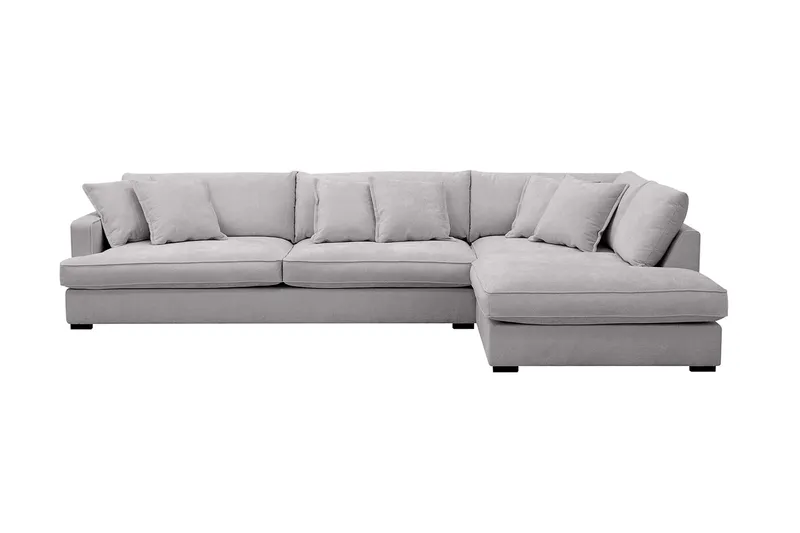 Rossita Lyx 4-sits Extra djup Soffa med Schäslong Höger - Grå Chenille (Art.nr 3108690) — Scandinavian Choice