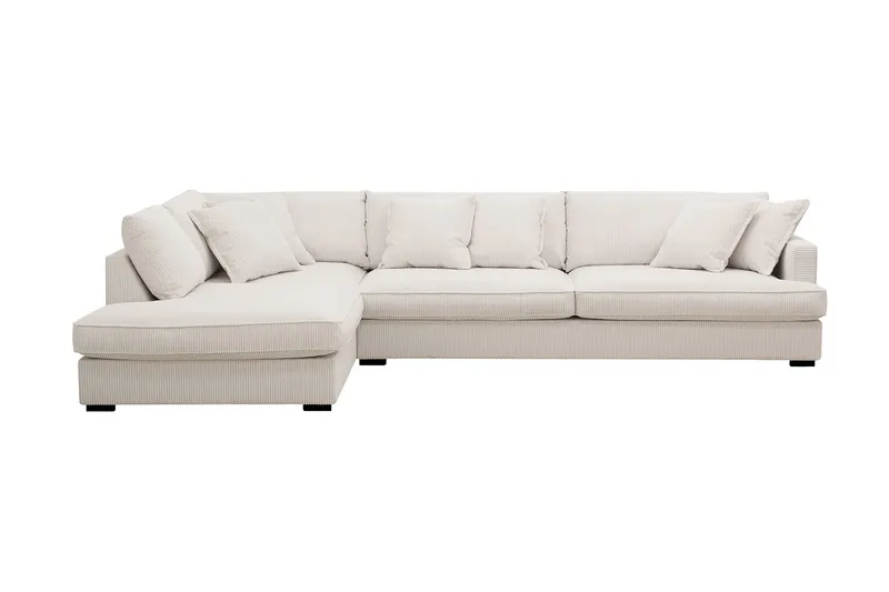 Rossita Lyx 4-sits Extra djup Soffa med Schäslong Vänster - Offwhite Manchester — Scandinavian Choice