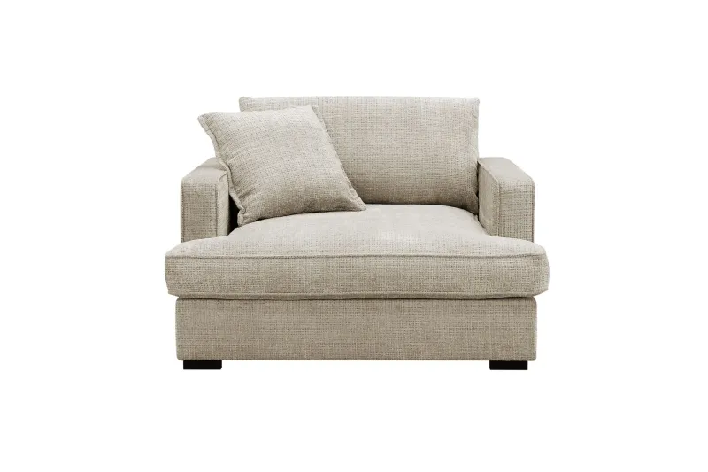 Rossita lyx Extra djup Fåtölj - Beige Chenille (Art.nr 3114643) — Scandinavian Choice