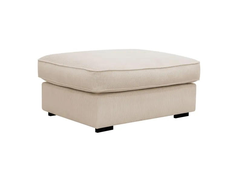 Rossita lyx Fotpall - Beige Manchester — Scandinavian Choice
