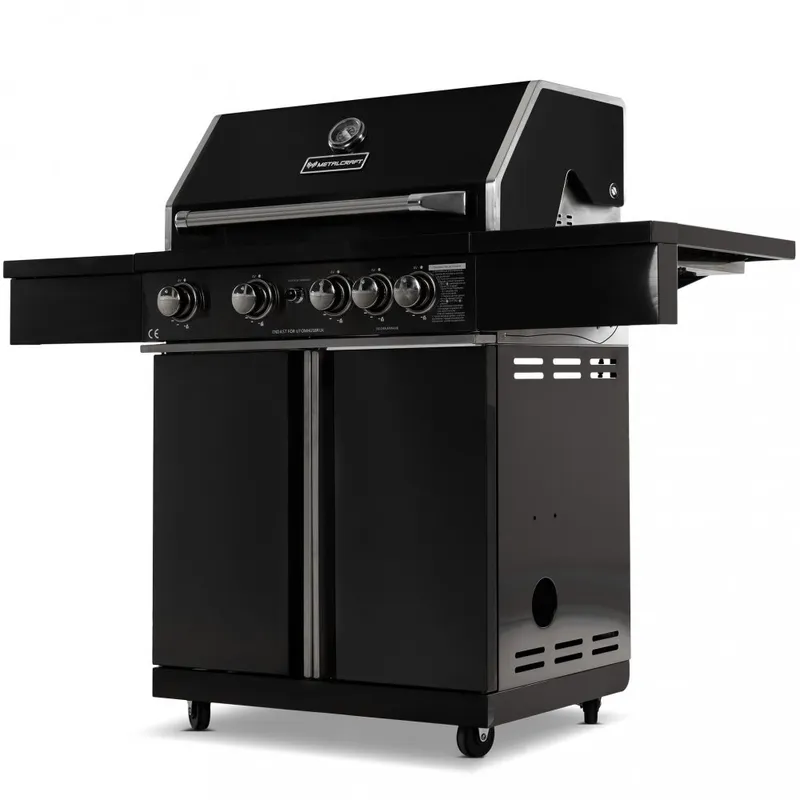 Rostfri gasolgrill med varmluftsfunktion | Malibu/Nashville Blackline — Metalcraft