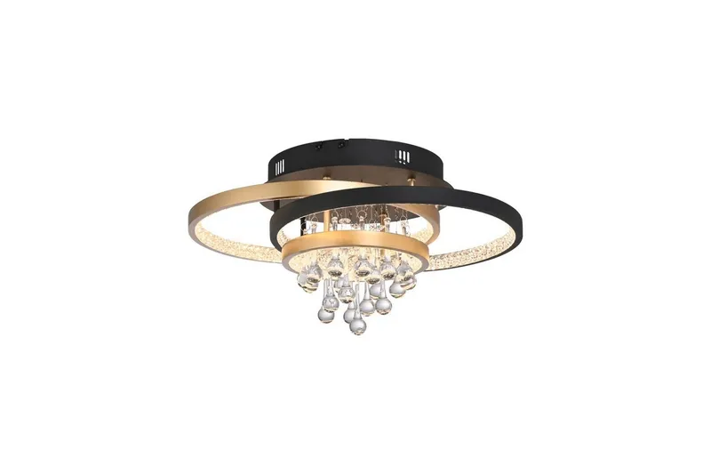 Rotazo Paul Neuhaus Taklampa - Black||Brass — Black||Brass