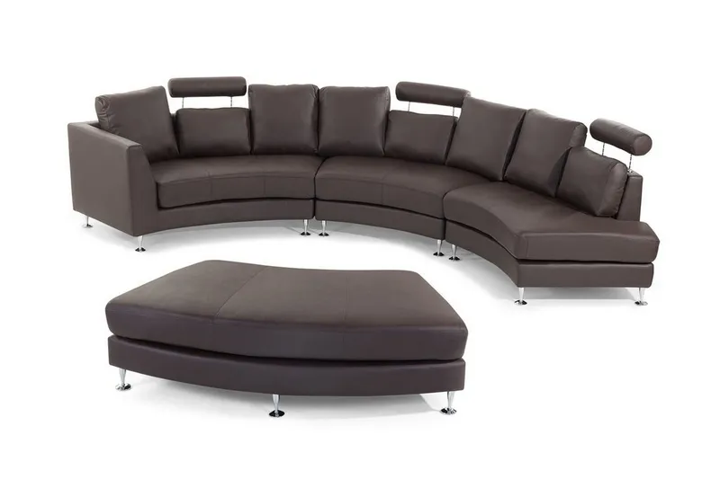 Rotunde Divansoffa 448 cm - Brun — Brun