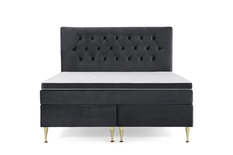 Royal Velvet Kontinentalsäng 160x200 cm - Svart (Art.nr 243159) — Svart