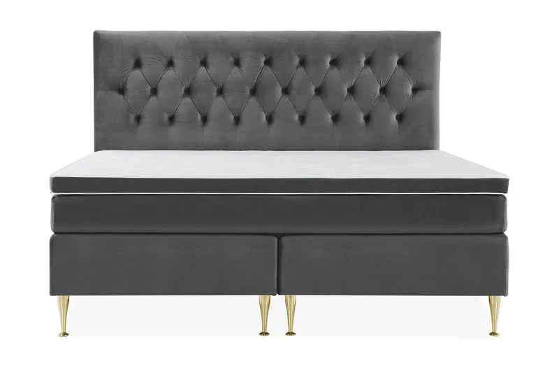 Royal Velvet Kontinentalsäng 210x210 cm - Mörkgrå (Art.nr 243222) — Mörkgrå