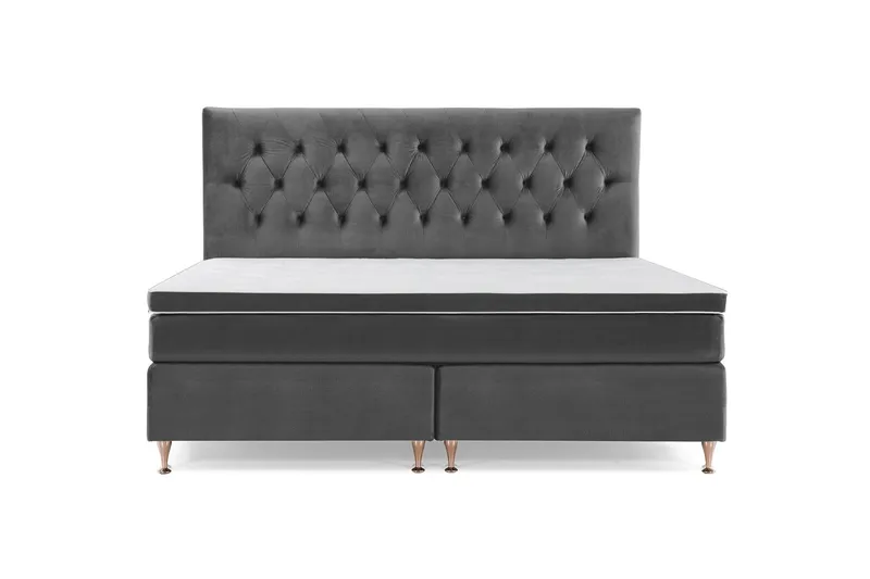 Royal Velvet Kontinentalsäng 210x210 cm - Mörkgrå (Art.nr 243223) — Mörkgrå