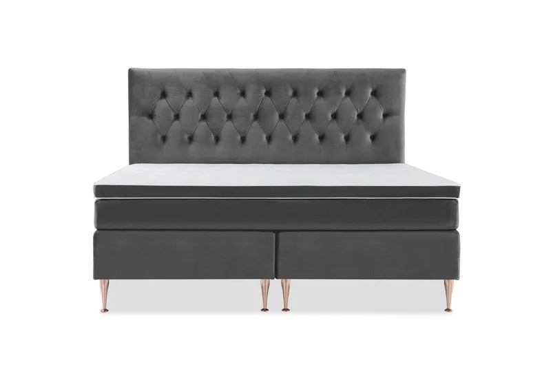 Royal Velvet Kontinentalsäng 210x210 cm - Mörkgrå (Art.nr 243224) — Mörkgrå