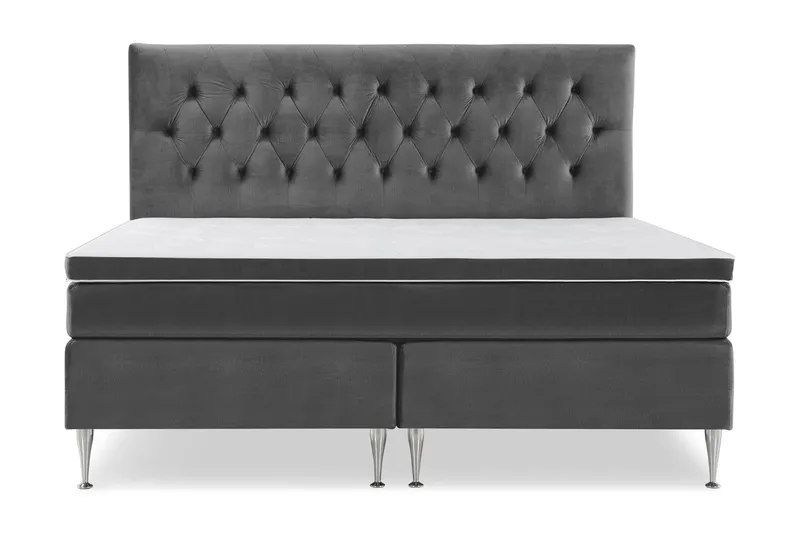 Royal Velvet Kontinentalsäng 210x210 cm - Mörkgrå (Art.nr 243228) — Mörkgrå