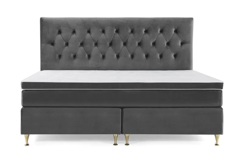 Royal Velvet Kontinentalsäng 210x210 cm - Mörkgrå (Art.nr 243221) — Mörkgrå